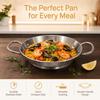 Double Handles Paella Pan 22cm Seafood Rice Pot Metal Serving Plate Dish  Kitchen Use