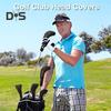 3Pcs Golf Club Head Cover Mesh Golf Club Headcovers with Interchangeable No. Tags 3 4 5 6 7 X for Fairway Woods Driver Hybrids