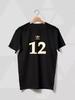 T-Shirt with Number 12 Print
