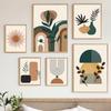 Boho Geometric Shapes Leaf Sun Posters And Prints Canvas Painting Nordic Abstract Wall Art Pictures Living Room Home Decor