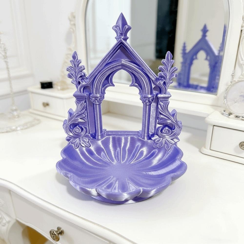 Gothic Style Jewelry Storage Box Elegant Home Decorative Ornament Jewelry Organizer Tray Bedroom