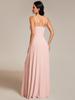 Ever-Pretty Women's Chic Adjustable Straps V-Neck Pleated Empire Waist Chiffon Bridesmaid Dress