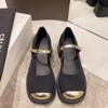 Summer Retro Low Heel Mary Janes Women Shoes Fashion Buckle Thick Heels Pumps Woman Round Toe Party Dress Shoes2024