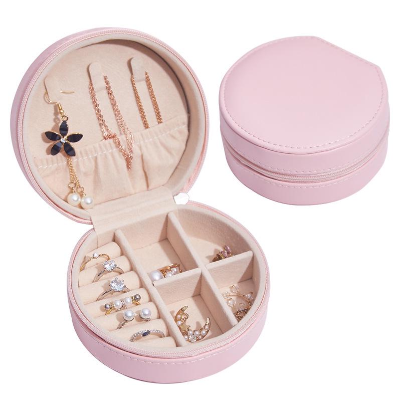 ins popular jewelry storage box ring necklace stud earrings jewelry storage box small portable travel storage