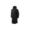 Li Ning Football Series Long Hooded Sports Down Jacket Winter Men Jacket Standard-Black AYMP011-3