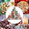 24 шт. Веселые рождественские бумажные коробки, коробки для сладостей, конфет, печенья, яблок, коробка Navidad, новогоднее украшение 2025, подарочная коробка, сумка