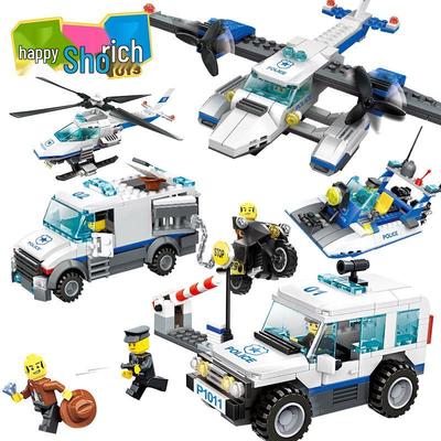 Конструктор Wange City Police Airplane - Интерактивная игрушка для родителей и детей
