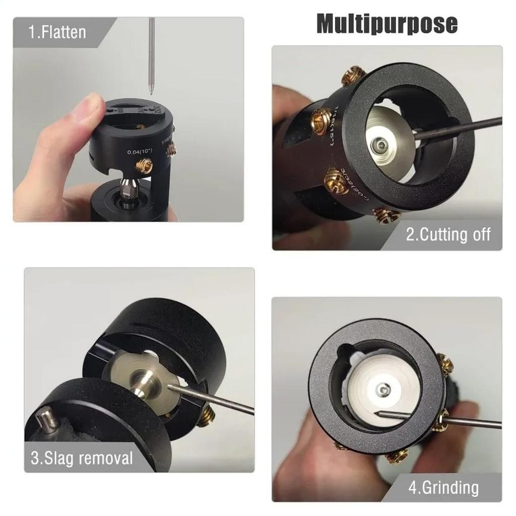 Точилка для электродов Шлифовальный станок Инструмент для TIG-сварки Многоугольная и Смещенная Горизонтальная шлифовальная машина с пазом для отрезки для сварочных приспособлений