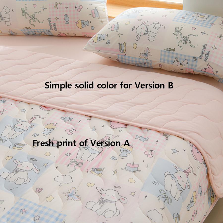 Летнее стеганое одеяло, Новое цветочное одно- и двуспальное мягкое, приятное к коже, дышащее и удобное одеяло для кондиционирования воздуха