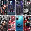 Anime Demon Slayer Tanjiro Silicone Phone Case For Xiaomi Redmi Note 11 10 9 8 Pro 11T 10T 10S 9S 8T 9 9A 9C 9T Black Soft Cover