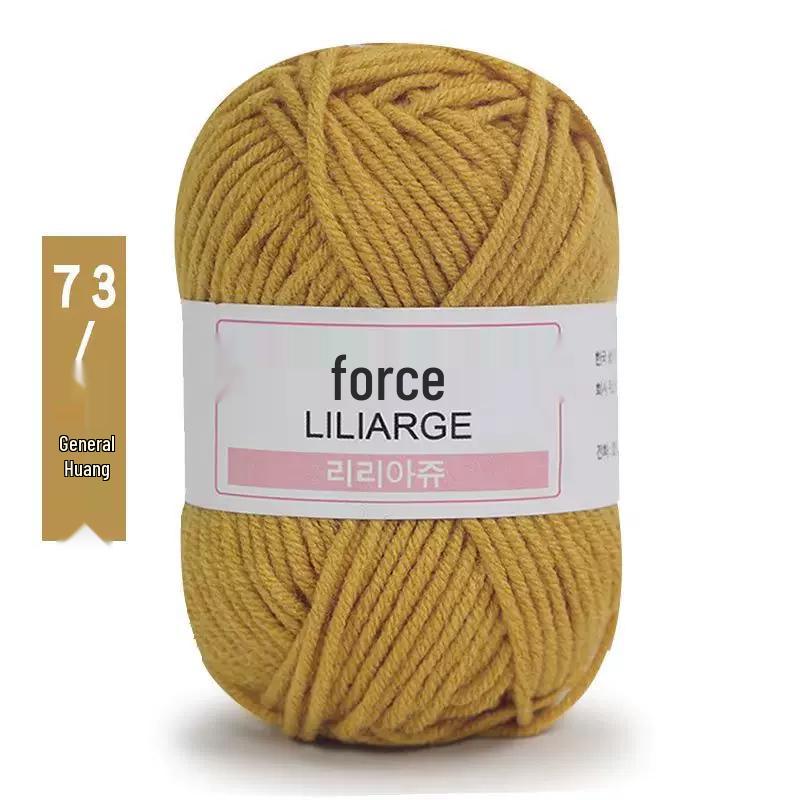 Пряжа из молочного хлопка, 4-слойная: Пряжа средней толщины для детских изделий, ручного вязания шарфов, вязания крючком обуви, кукол и DIY-проектов.