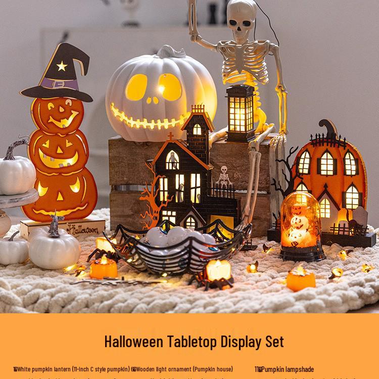 Светящийся тыквенный фонарь на Хэллоуин Набор для украшения вечеринки