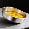 Fall-resistant Stainless Steel Bowl Large Capacity Soup Bowl Steamed Egg Bowl  Cooking