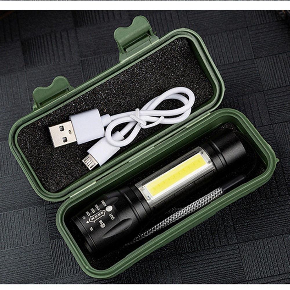 Multi-function USB Rechargeable COB LED Outdoor Light Flashlight Flashlight