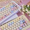 Милые колпачки для клавиш 'Sweetheart Bubble Cute Girl', PBT Dye-Sublimation, Профиль MOA, Совместимы с Keychron, Razer, Logitech