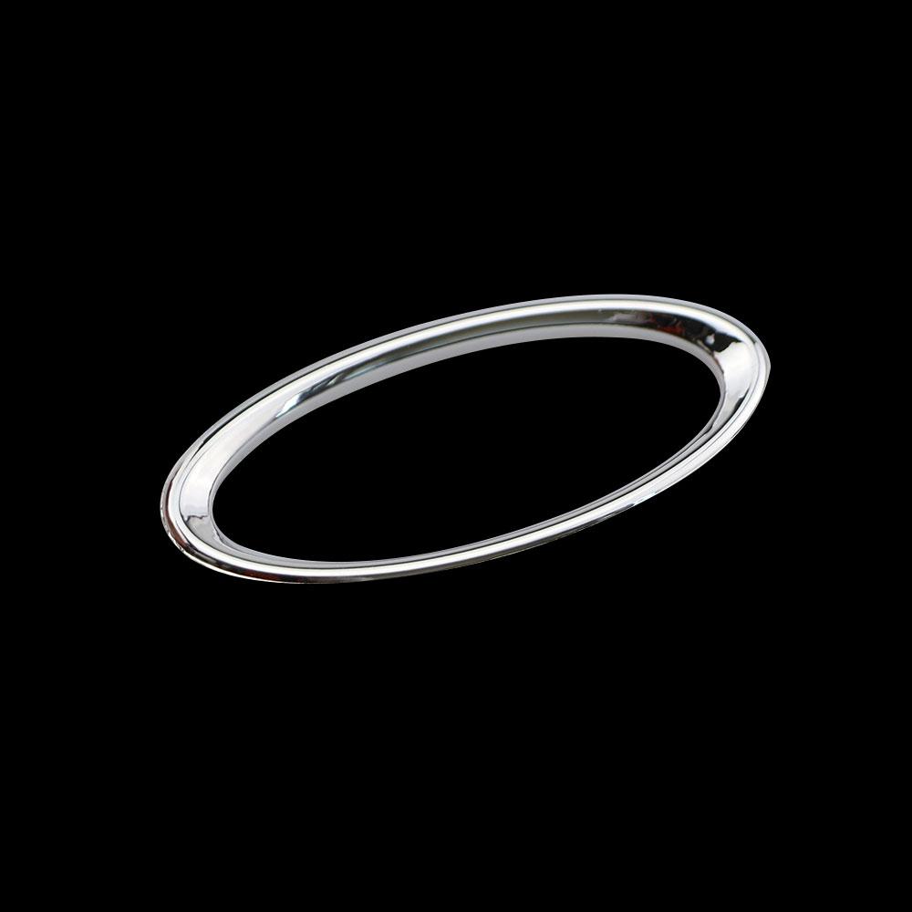 Steering Wheel ABS Chrome Trim Cover Logo Ring for Ford Focus 2 3 Fiesta Ecosport Kuga Auto Accessories