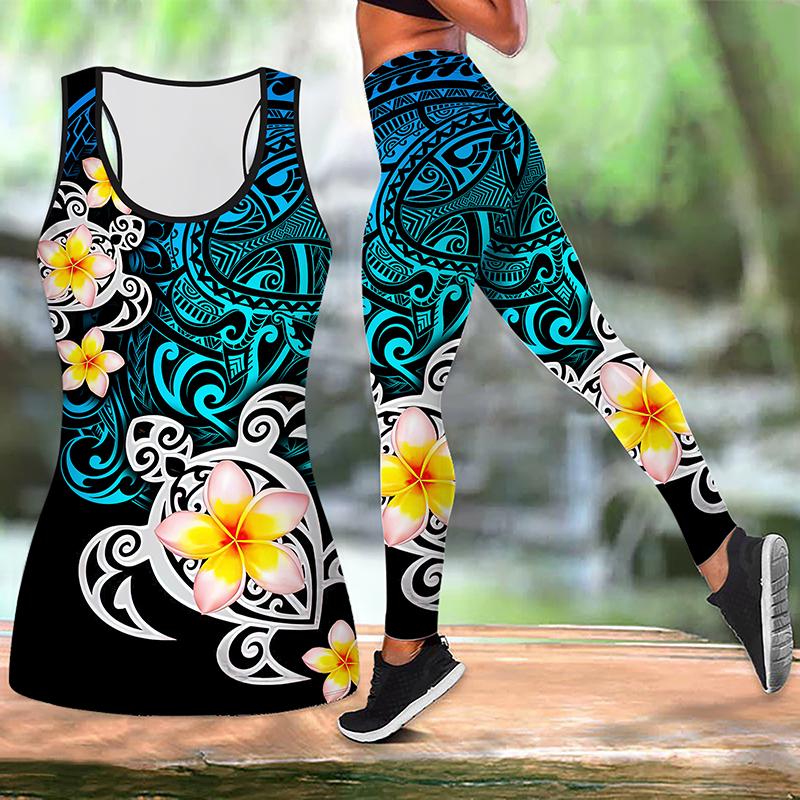 Ретро-принт Йога-костюм для женщин Модные леггинсы для тренировок Фитнес Спортивные повседневные штаны для йоги