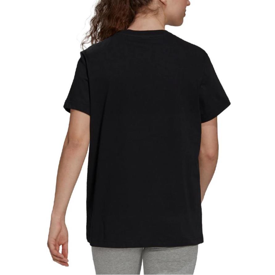 adidas BoS Metallic Skin-Friendly Soft Comfortable Short Sleeve T Shirt Women Tops Black FM9447