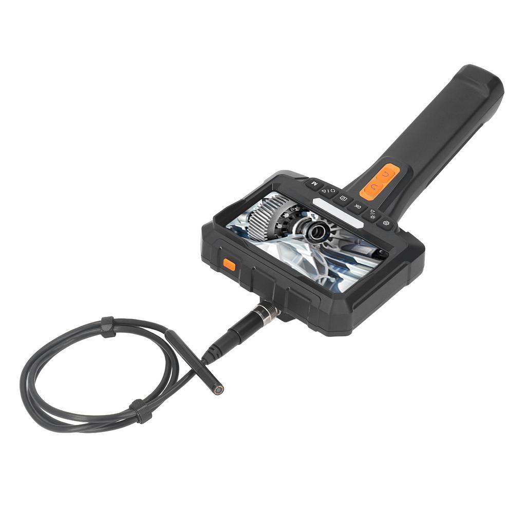 Шарнирный бороскоп, 2 МП HD, портативный, вращающийся на 360 градусов, 2 объектива, 5-дюймовый экран Industrial Inspecti