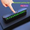 Светящаяся временная парковочная табличка с номером для автомобилей