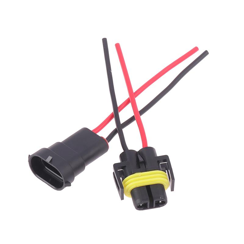 Противотуманная фара, лампа головного света, 1/2 шт., H8, H9, H11, штекерный разъем, гнездовой адаптер, соединительный кабель, жгут проводов