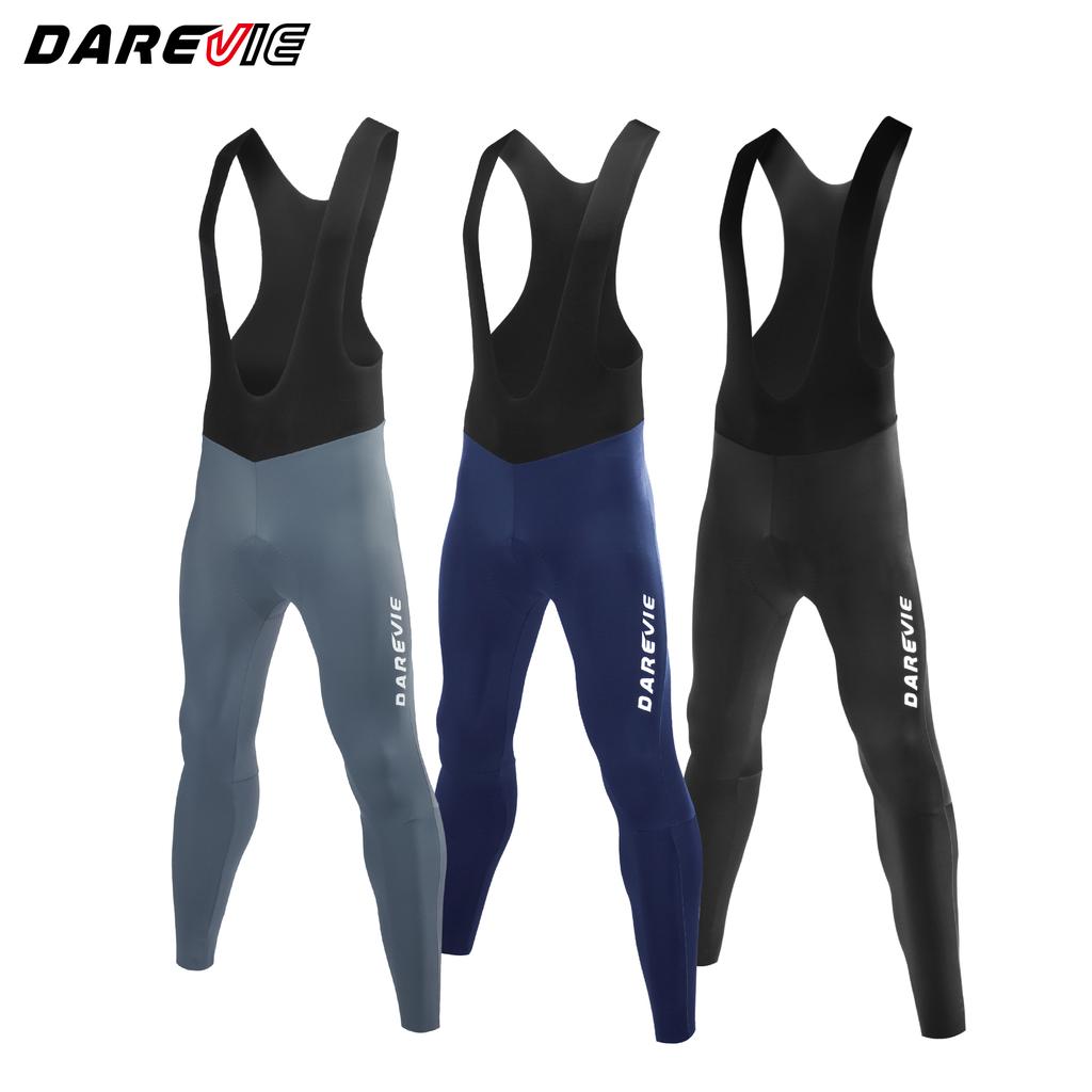 DAREVIE Cycling Bib Pants One Piece Lightweight Anti UV 4 Way Stretch Men's Cycling Tights Wear Resistant Quick Dry Men's Pants