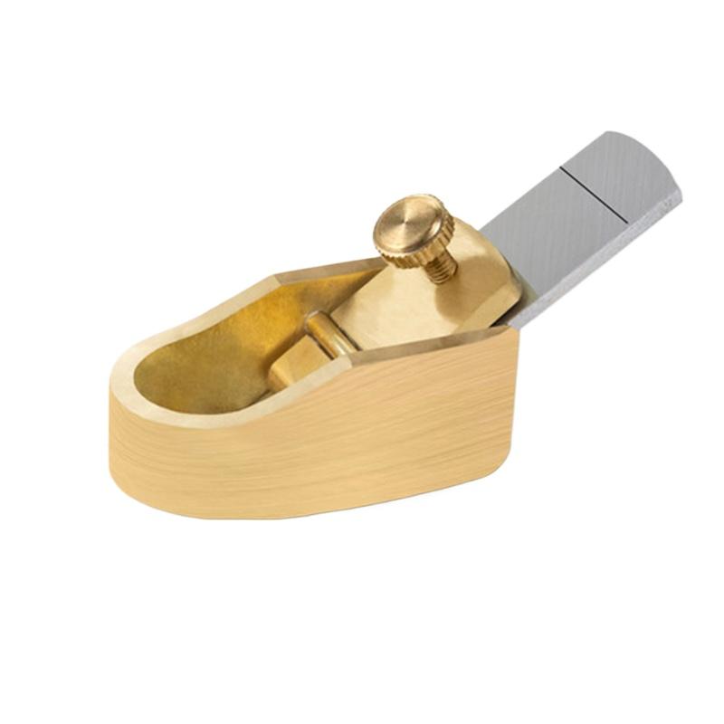 Small Brass Convex Bottom Cutter Portable Adjustable Hand Planer Luthier Violin Thumb Copper Carving Tools Wood Making Tools