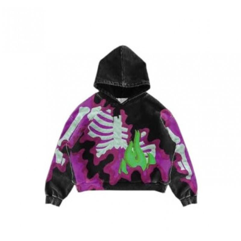 2026 Unisex Retro Squid 3D Print Hooded Sweatshirt Casual Long Sleeve Pullover Teens Adults