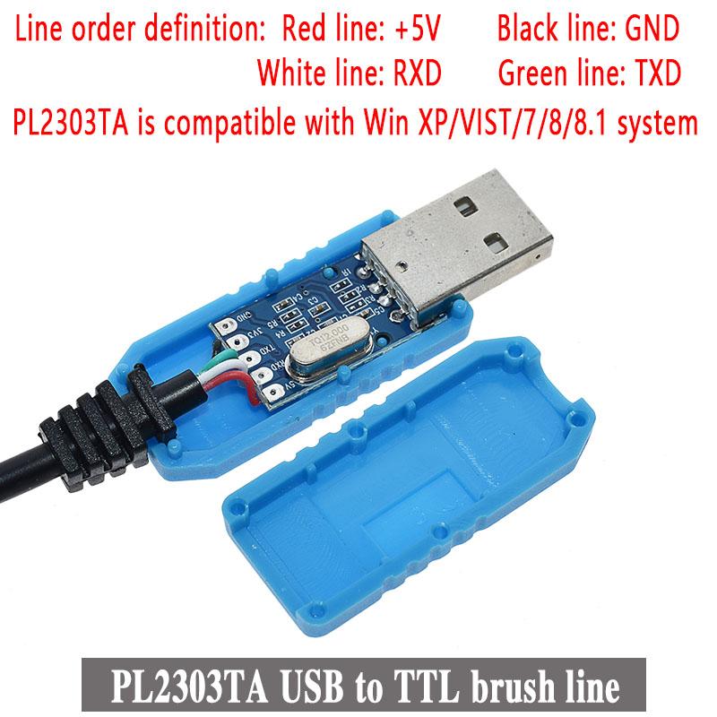 PL2303 USB-UART TTL Кабельный Модуль FT232RL PL2303HX USB-Передатчик в TTL RS232 Серийный Порт Адаптер Модуль CH340 Кабель для Загрузки