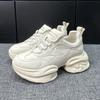 Platform Sneakers Women Luxury Genuine Leather Spring Autumn New Elevated Thick Sole Casual Sports Shoes Dermis Womens Shoes