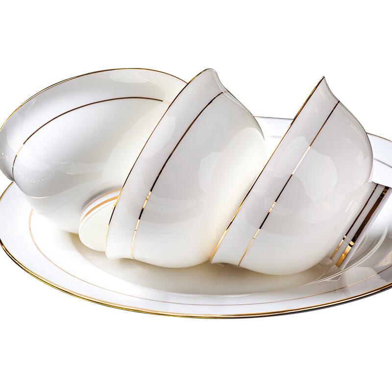 Антиожоговая рисовая миска из костяного фарфора Jingdezhen
