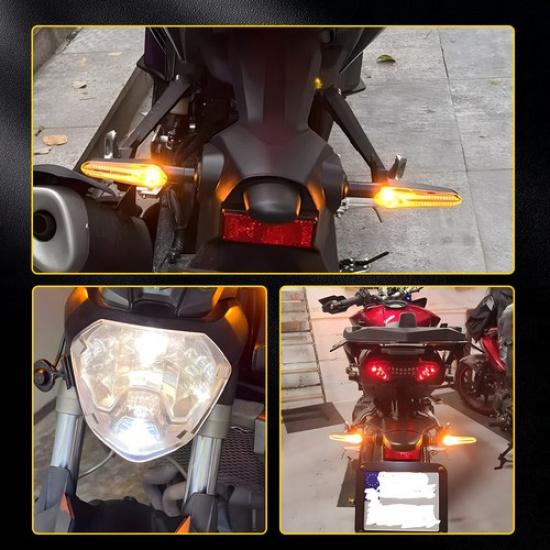 Front Rear Turn LED Signal Light For Yamaha MT-07 MT-09 FZ03 FZ25 YZF R1/R3/ R6S