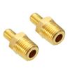 4Pcs 1/4" NPT MPT Tank Fill Valves Solid Brass With Core Black Plastic Cap Air Compressor Tank Fill Valve For Air Compressor