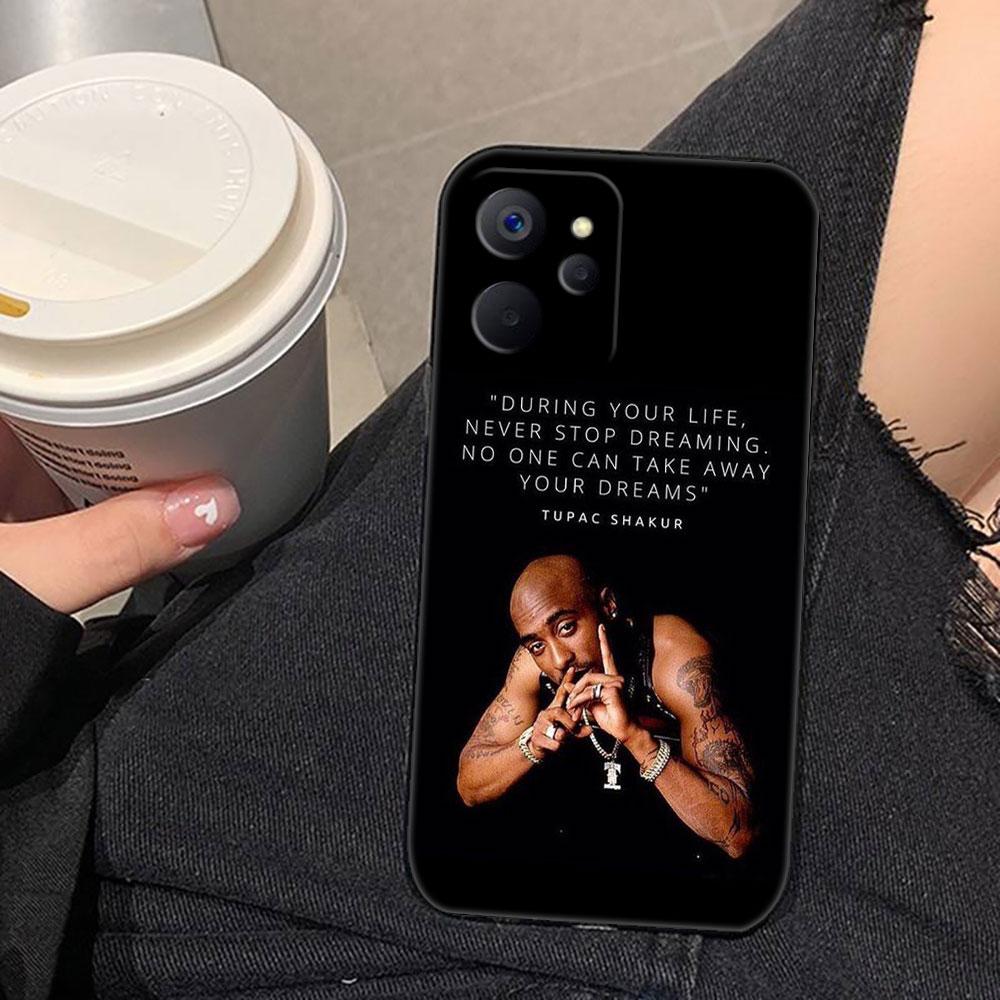 Чехол для телефона с изображением рэпера 2pac Tupac Yinuoda для Realme C75 C71 C65 C63 C55 C53 C35 C33 C30 C21 C11 7 6 5 GT NEO 2 NARZO 50 X50 50I