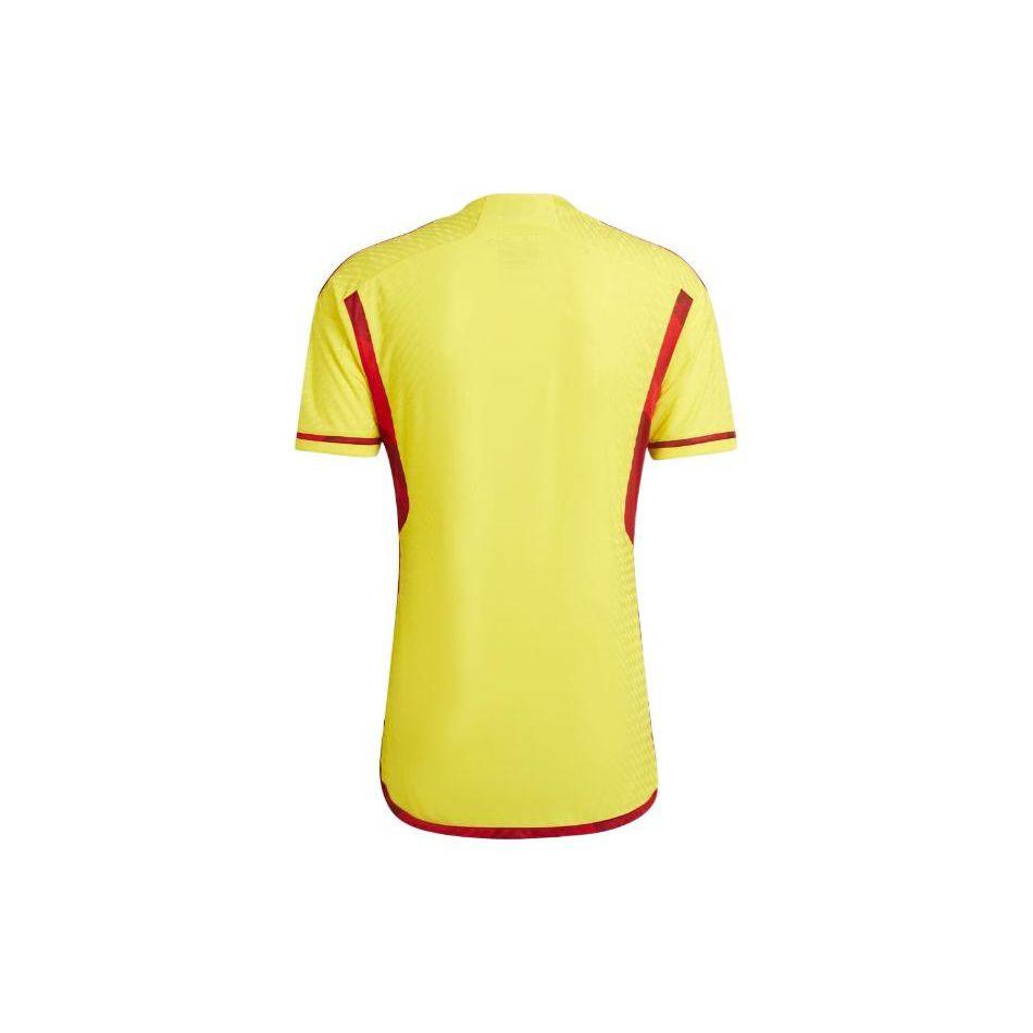 Adidas Сплошной цвет с логотипом и коротким рукавом, футбольная майка для игрока, мужская спортивная майка, желтый HB9172