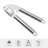 Garlic Press Heavy Duty Stainless Steel Mincer Tool Large Chamber Crushes Garlics Nuts Ergonomic Handle Kitchen Gadget for Easy Cooking