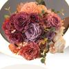 Rose Artificial Peony Flowers Landscape Silk Hydrangea Fashion Bridal Bouquet  Wedding Arrangements