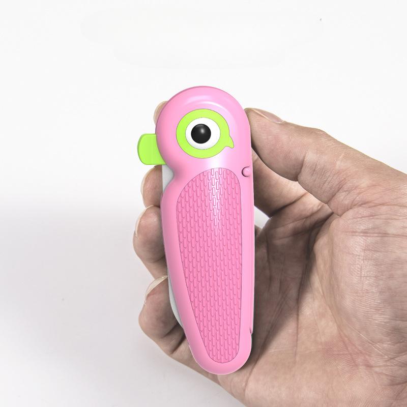 Cute Cartoon Ceramic Cutter Folding Fruit Knife Kitchen Kids Auxiliary Knives Mini Portable Sharp Knife Peeler