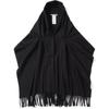 Millo Archive Three-Way Double Snap Drape Muffler [Black]