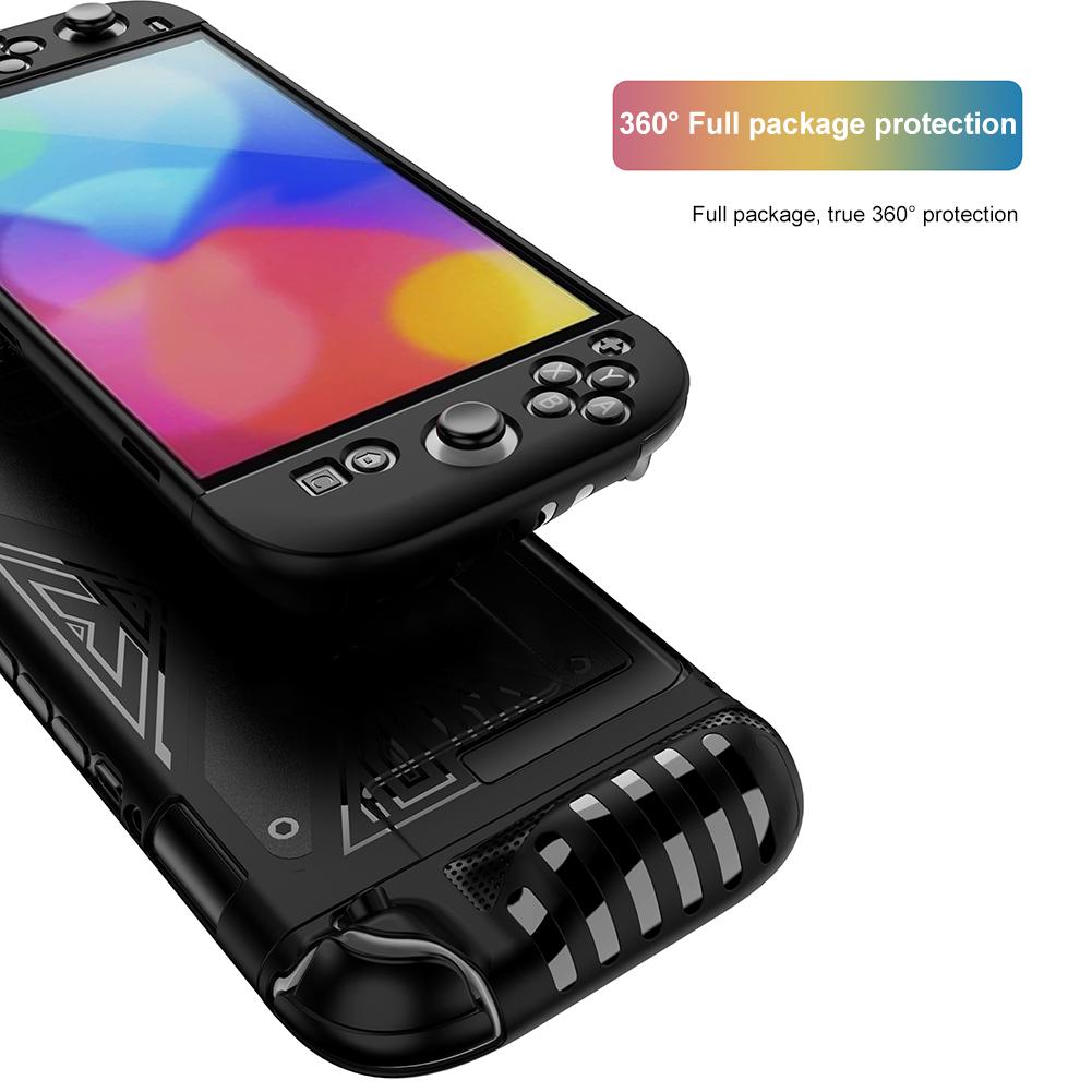 ТПУ чехол для Nintendo для Switch 2 Консоли Эргономичная ручка-держатель Чехол-накладка Противоударный ТПУ чехол-накладка Защитный чехол из ТПУ с противоскользящим покрытием