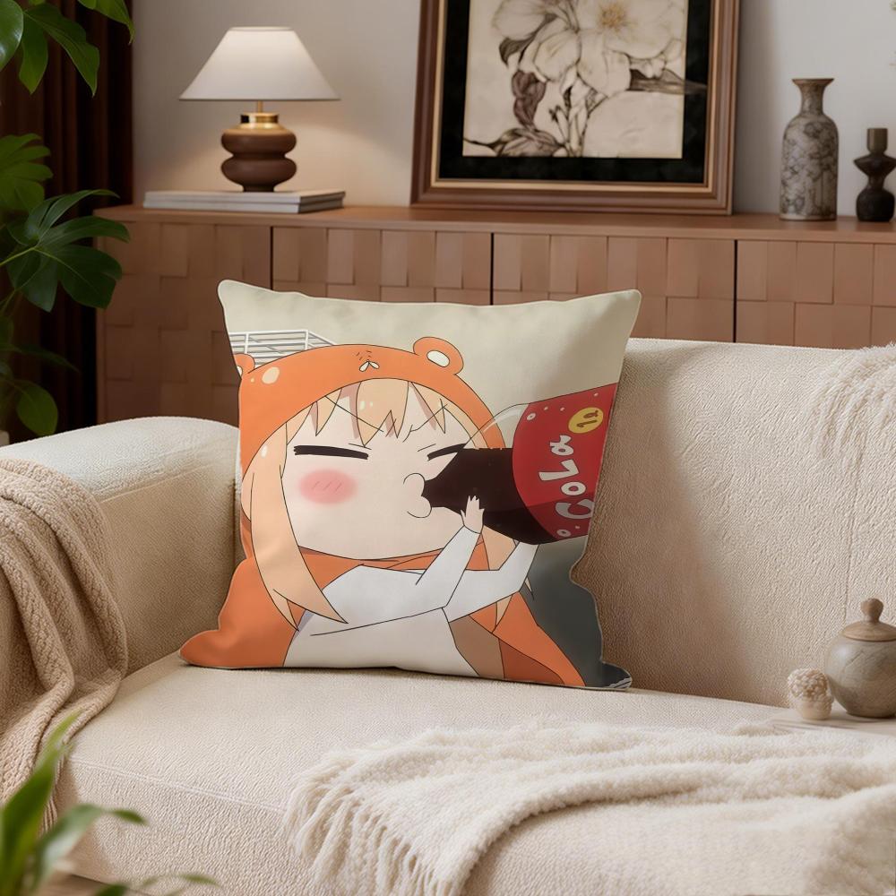 Comedy Himouto Umaru-Chan Cushion Cover Cushion Cover Set 4Pcs 50X50 45X45 40X40 Pillowcase Decorative Sofa Home Decor