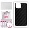 apgo Защитная наклейка на заднюю панель, совместимая с Apple iPhone 13 mini, оберточная пленка, фольга, винил — узор Carbon Black