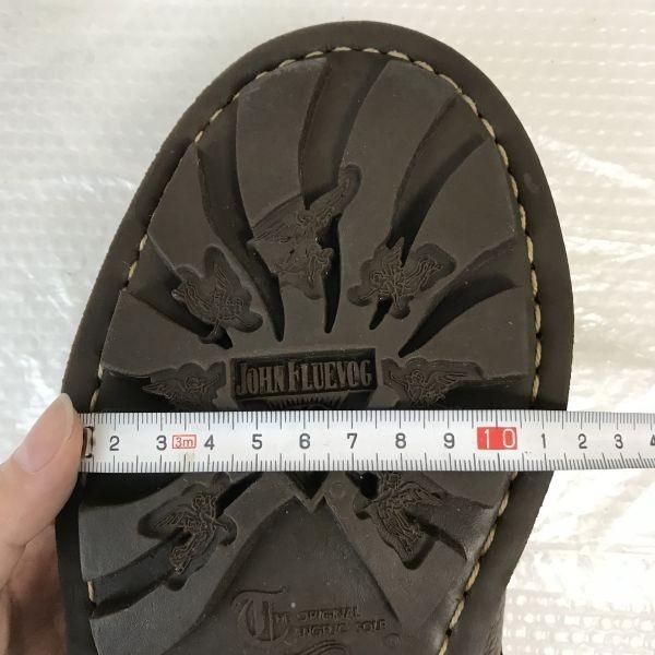 Сделано в Польше Винтажные JOHN FLUEVOG Кожаные Goodyear Welt Броги 8 / 26.5см / Коричневые Туфли(ИСПОЛЬЗОВАЛ)