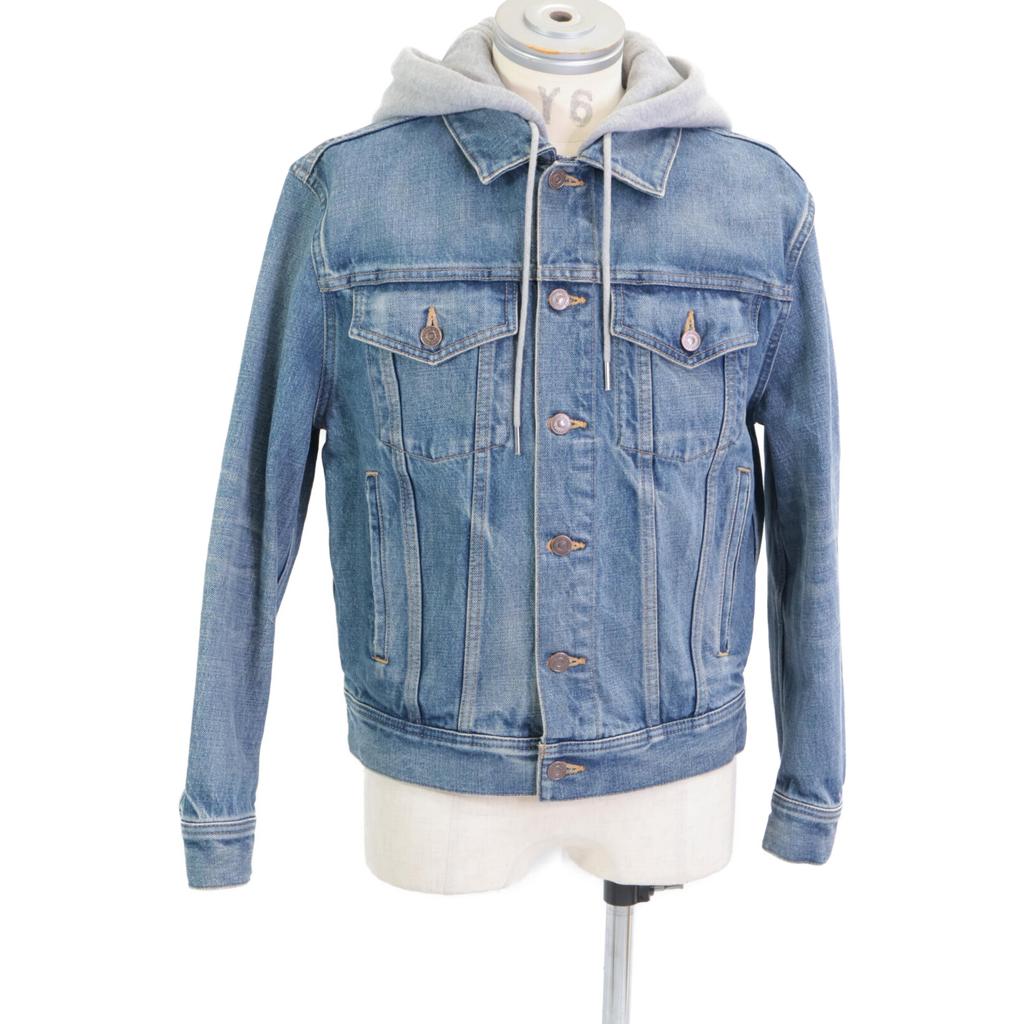 CELINE Domestically authorized 2Q472930F Union Wash Trucker Jacket Denim Jacket XS blueUsed