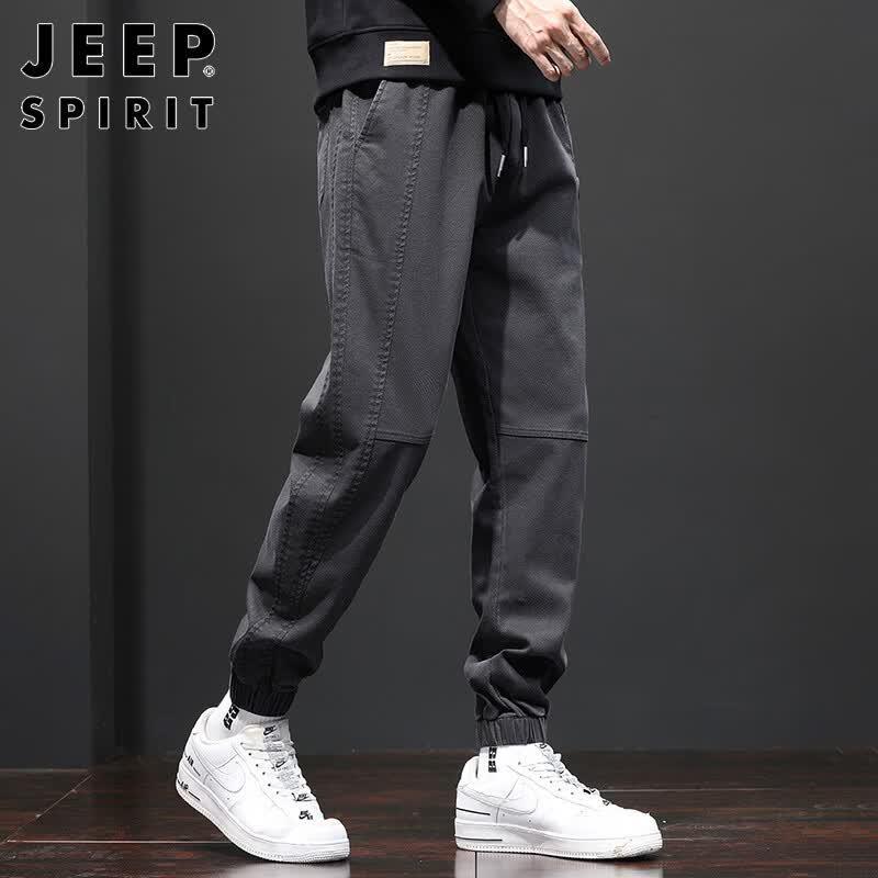 JEEP SPIRIT Men's Loose Fit Cargo Jogger Pants