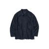 Uniqlo Однотонная минималистичная куртка с карманом и лацканами, унисекс, синяя 453227-68