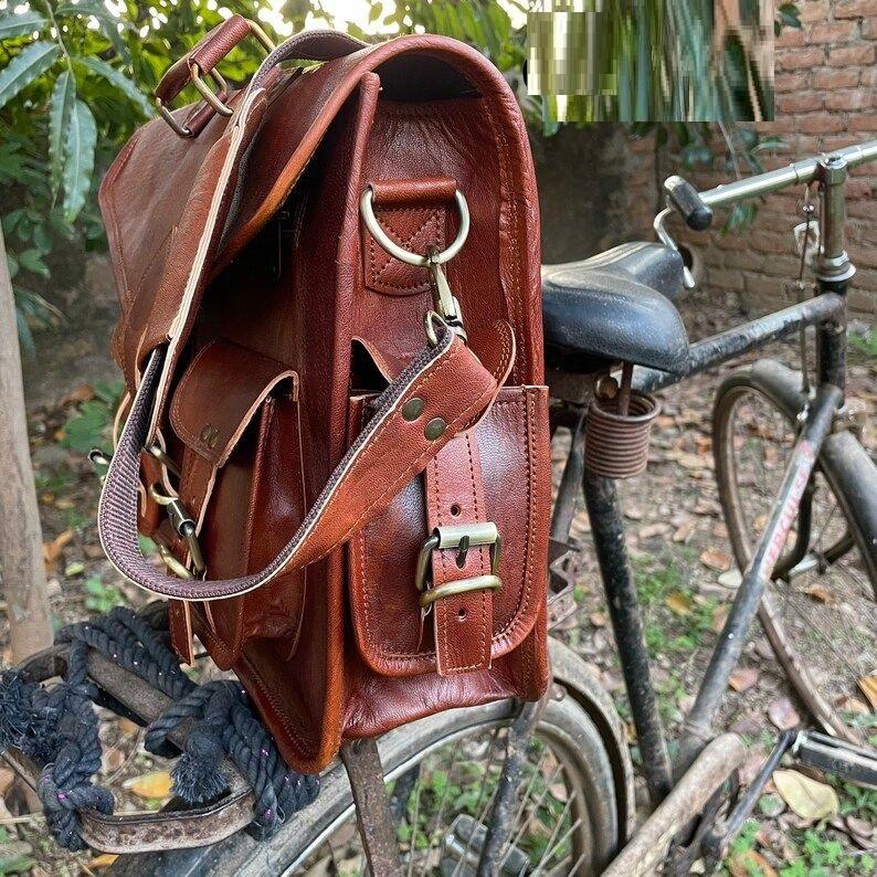 Сумка-мессенджер из кожи ручной работы через плечо для ноутбука, офисная сумка-портфель, деревенская винтажная сумка-мессенджер для мужчин и женщин