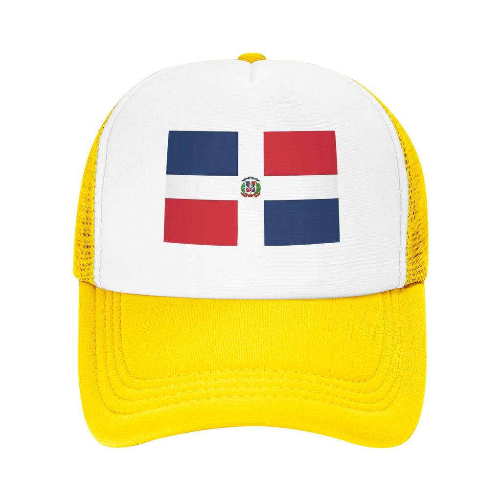 Unisex Women Dominican Republic Flag Trucker Caps Baseball Cap Snapback Caps Dad Hat Trucker Hat Adjustable Fishing Hat Summer