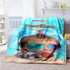Masha Bear Customize Text Blanket Multi-purpose Personalized Blanket Durable Comfort Throw For Picnics Chair Bedding Nap Four Seasons Universal