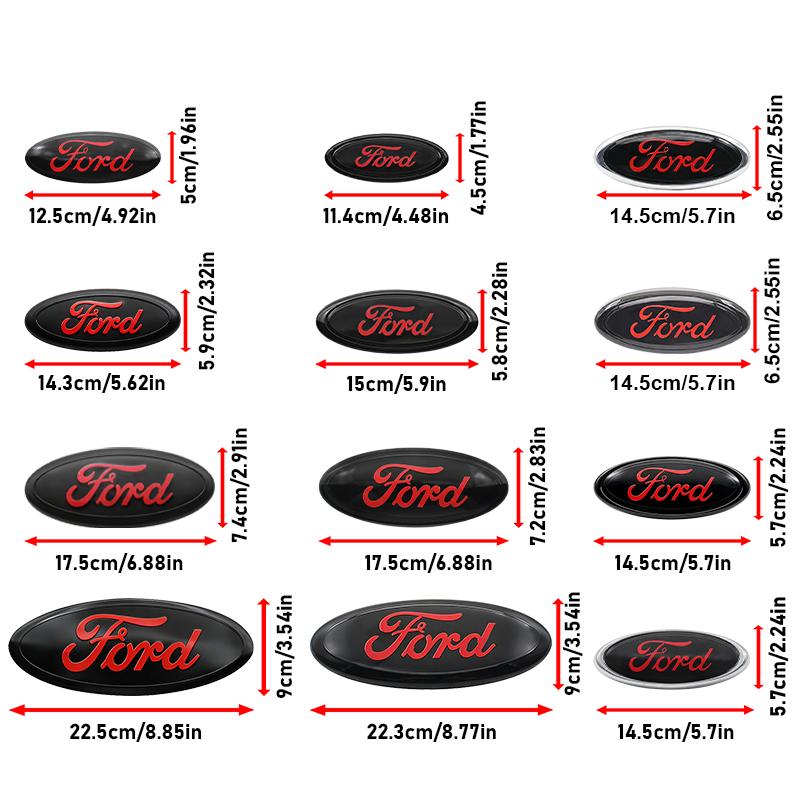 Car Front Hood Emblem Trunk Badge Stickers Accessories For Ford Focus Mustang Fiesta Puma Ranger Kuga MK7 MAX F150 Mondeo Escape DFTGX1